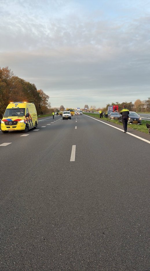 A58 naar Bergen op Zoom dicht door ongeval bij Heinkenszand