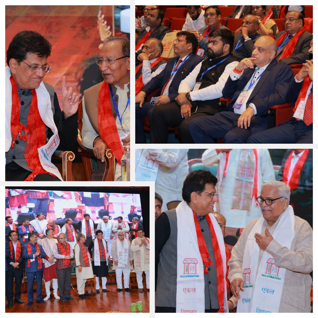 Bharat Lok Shiksha Parishad proudly hosted ‘EKAL BLSP – CSR 2025’ at Bharat Mandapam The event was graced by esteemed dignitaries: Shri Piyush Goyal ji, Dr. Jitendra Singh ji, Shri Suresh Bhaiya Joshi ji
<a href="/PiyushGoyal/">Piyush Goyal</a> <a href="/DrJitendraSing/">Dr.Jitendra Singh</a> <a href="/RSSorg/">RSS</a> 

#ekalblsp #ekalblspcsr2025