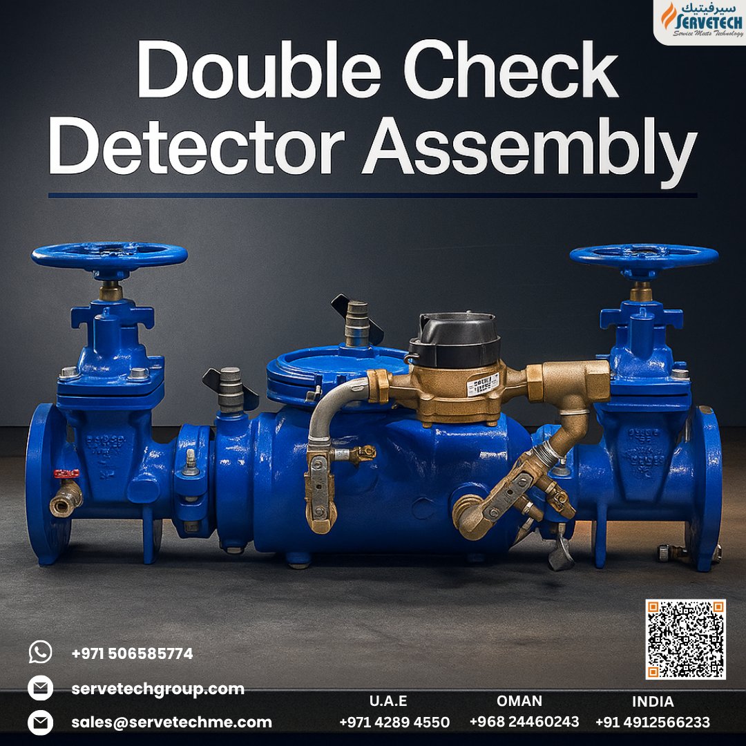 Servetech_'s tweet image. 💧🔒 DCDA 2½&quot;–10&quot; — Double Check Detector Assembly
Certified backflow protection (ASSE 1048 • CSA B64.5 • IAPMO). Lead-free, dual-check + tamper-evident detector, continuous-pressure rated for horizontal/vertical installs.
#BackflowPrevention #Servetech