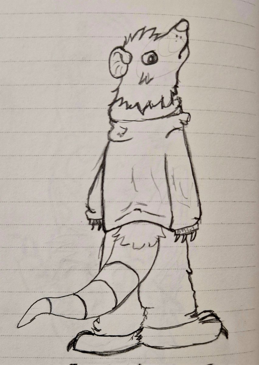 Today's little sketch is angy poss! Enjoy ❤️

#furryart #furryartist