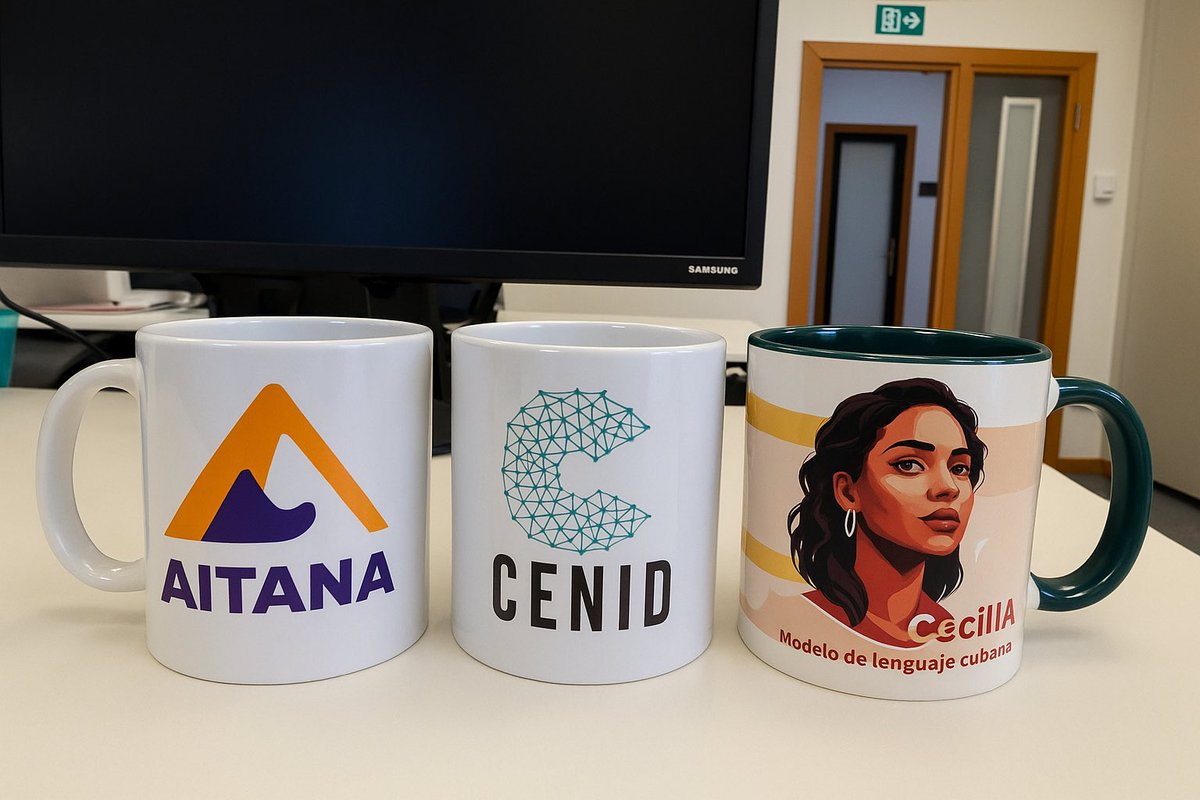 Más preciadas que las del <a href="/El_Hormiguero/">El Hormiguero</a> 😄☕
Orgullo de haber participado desde @CENID_AI en
🟣 Aitana, primer modelo de lenguaje en valenciano 🇪🇸
🔴 Cecilia, primer modelo de lenguaje cubano 🇨🇺
La IA también habla nuestras lenguas 💬
#IA #Aitana #Cecilia #CENID #ALIA #ILENIA