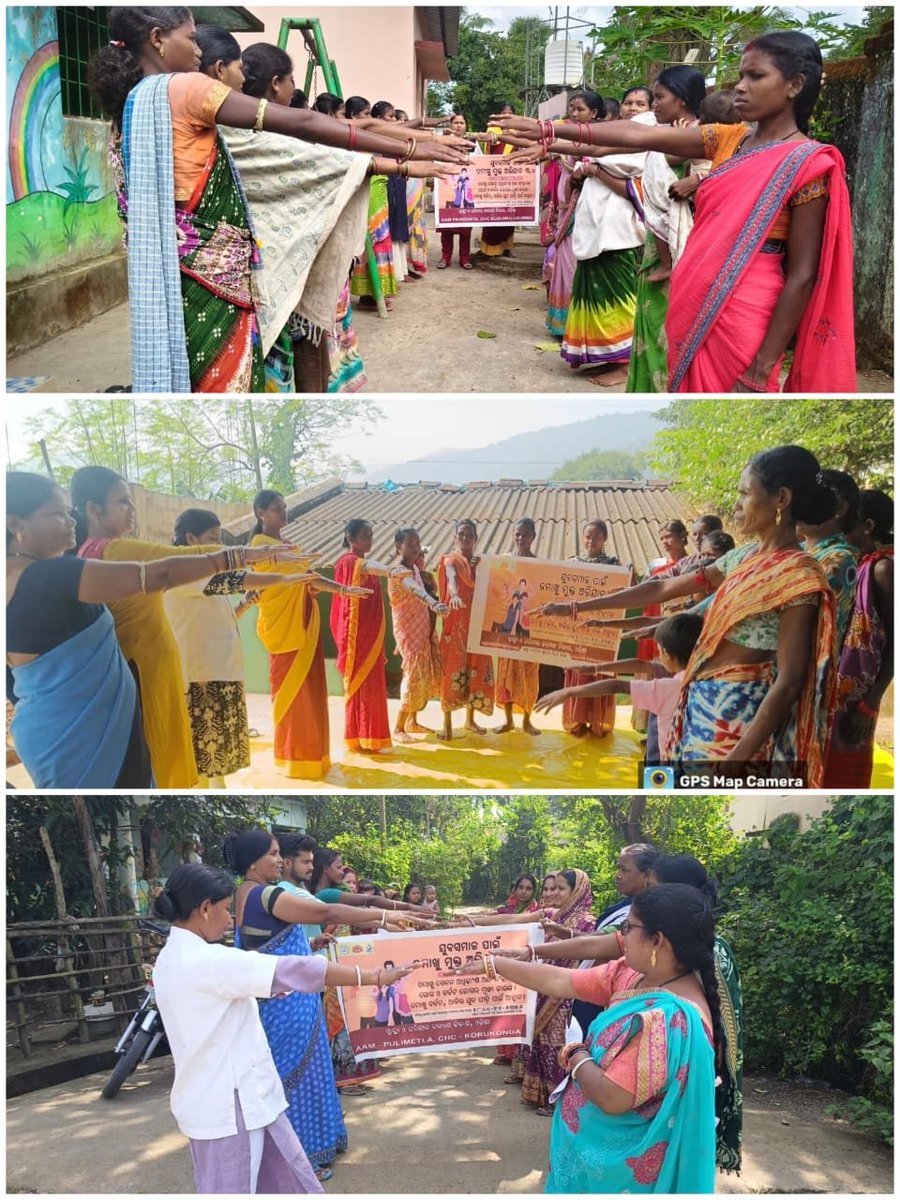 Village level No Tobacco Activities conducted by Community Health Officers of Malkangiri.