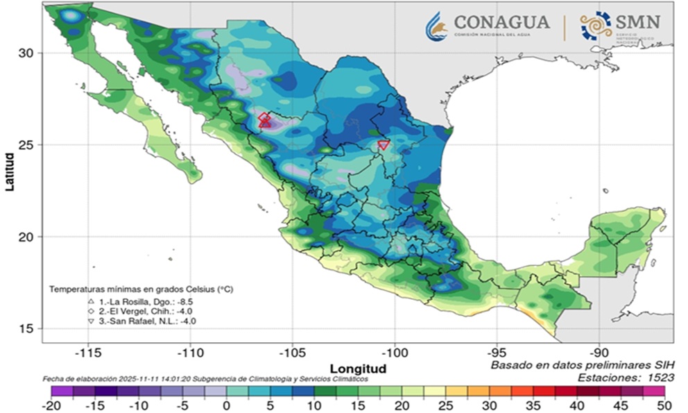 🌬️🧣 ¡Abrígate! El Frente Frío 13 continuará provocando bajas temperaturas en la capital potosina, con una mínima de 4 °C y máxima de 24 °C. Se prevé que el clima comience a mejorar gradualmente hacia finales de la semana.

Te compartimos la información completa del clima aquí 👉