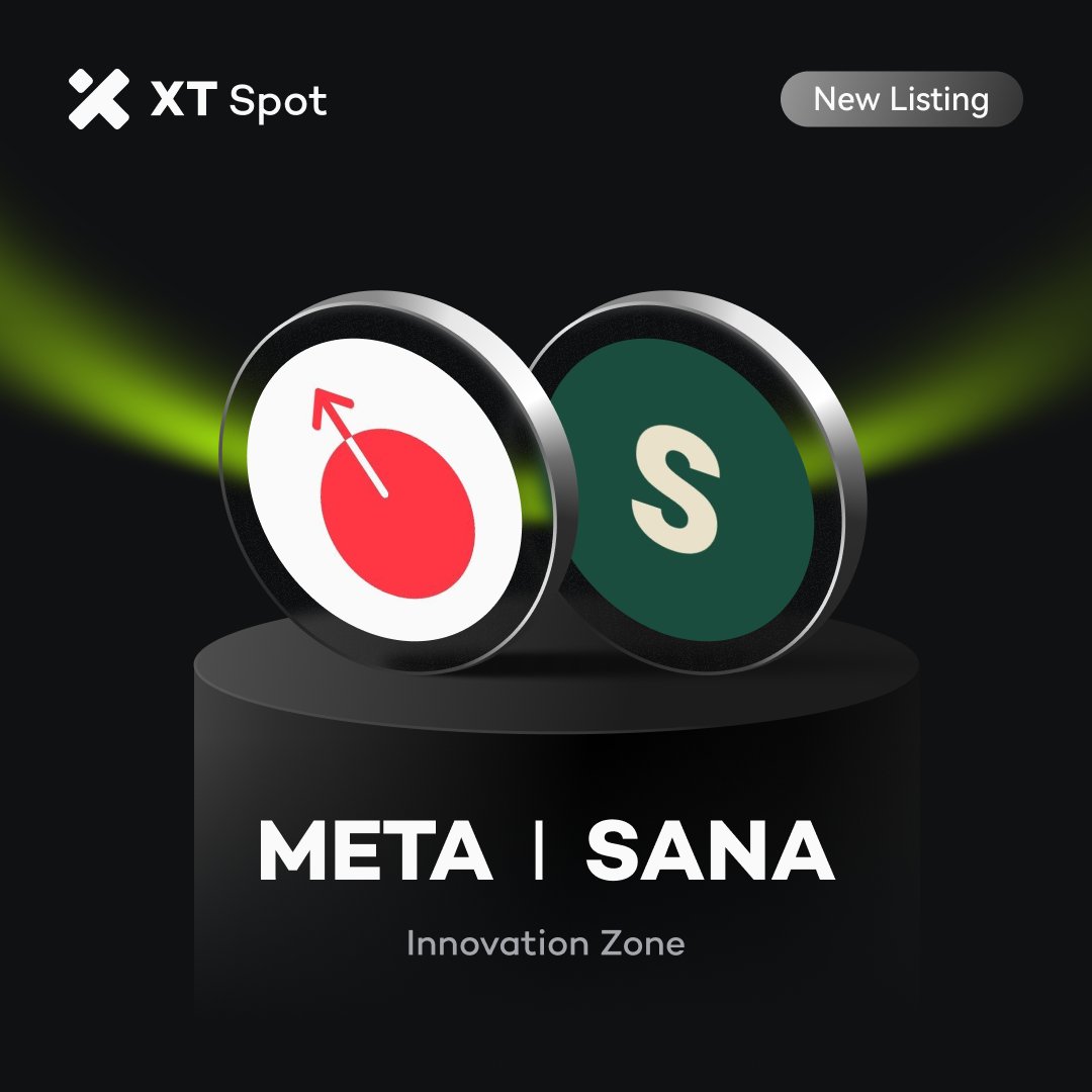 XTexchange's tweet photo. 🚀 New Listing: $META (MetaDAO) & $SANA (Sanafi Onchain) @MetaDAOProject @sanafionchain

✅ Deposit: 08:00 on November 12, 2025 (UTC)
✅ Trading: 08:00 on November 12, 2025 (UTC)
✅ Withdrawal: 08:00 on November 13, 2025 (UTC)

Trade NOW ⤵️
https://t.co/kEgdZQ1D6G
https://t.co/5FahW4V3oI

#XT #XTListing