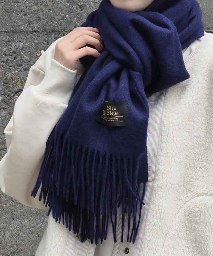 ♡ビアッジョブルー♡新品未使用タグなし極美品‼️ストール付きコートブルー MAISON et VOYAGE カシミヤ ストール｜トゥモローランド 公式通販