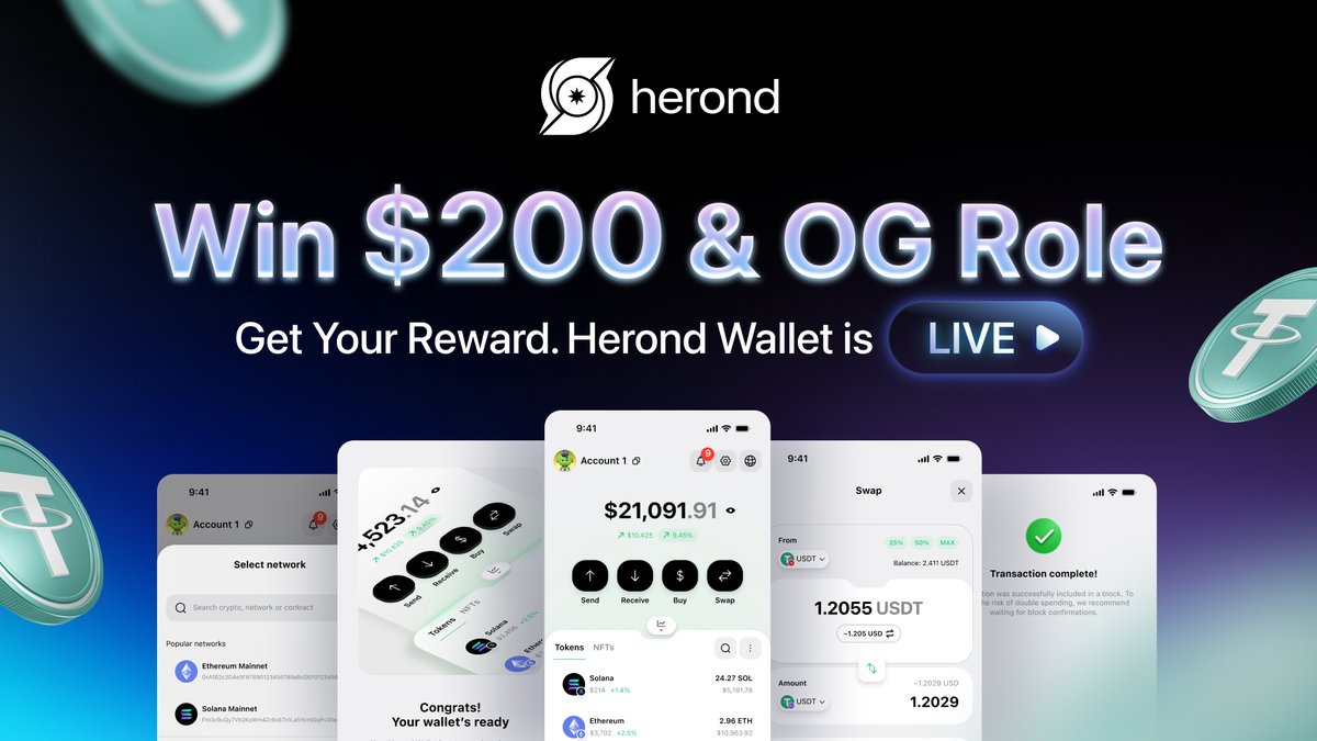 Win $200 in our Herond Mini Game! 🎁 

To celebrate our growing ecosystem and community, Herond is launching a special mini game from Nov 12 ~ 15  

How to join:
1. Download Herond Browser &amp; create your Herond ID via this link: herond.org/?ref=giveaway
2. Like, Retweet &amp; Tag 2