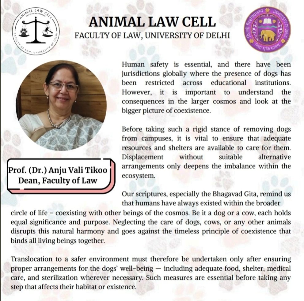 Animal Law Cell, Faculty of Law, Delhi University tweet media