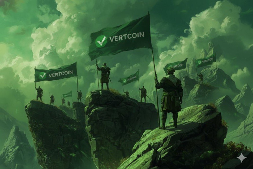 Emperor7G's tweet photo. The crypto world changes fast, but Vertcoin ($VTC) stays true — fair, open, and built by the people who believe in real decentralization. ⚡
#VTC #Vertcoin #CryptoCommunity #FairMining https://t.co/FNxV1Y0myc