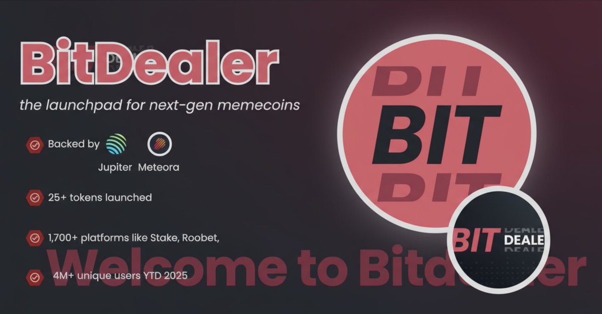 BitOGEth's tweet image. So Bitdealer is taking a bold step in the crypto world by transforming meme tokens into assets backed by real iGaming value. 🤔 Instead of relying only on hype, Bitdealer is introducing a system where each token is connected to real gaming revenues, creating a stronger and more…