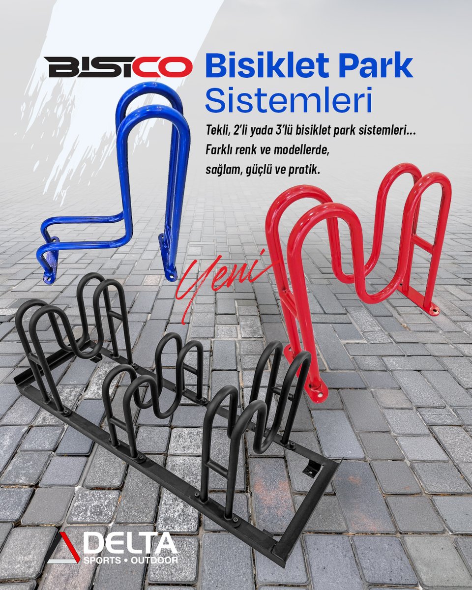 Bisico bisiklet park sistemleri ile işletmenizde, evinizde, bahçenizde, parklarınızda, tüm iç ve dış alanlarınızda pratik, sağlam ve uzun ömürlü bisiklet park çözümleri sağlayın. Tekli, 2'li yada 3'lü bisiklet parkları için 
deltabisiklet.com

#bisikletparksistemi