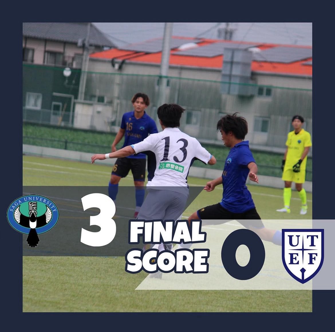 fuesoccer's tweet photo. 九州大学サッカーリーグ第12節
10/4 vs佐賀大学
佐賀大学　3（2-0） 0 福岡教育大学 https://t.co/UYOk0CVjfC