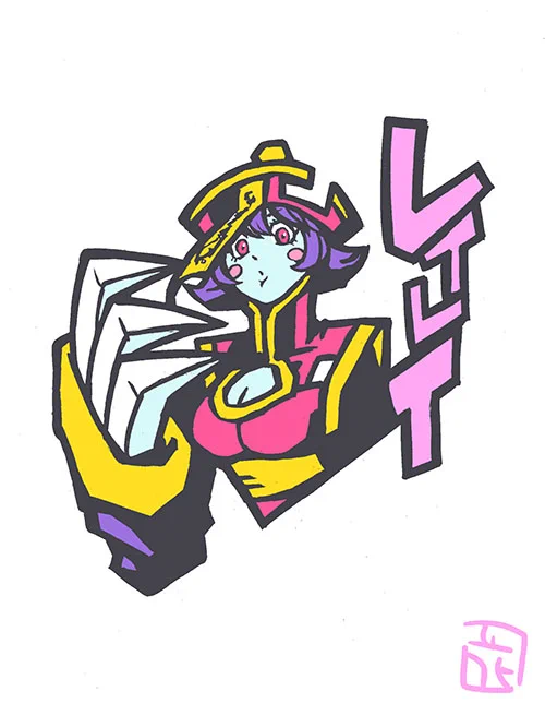 このタッチでゲームガール レイレイ #ファンアート #ヴァンパイア #このタッチ