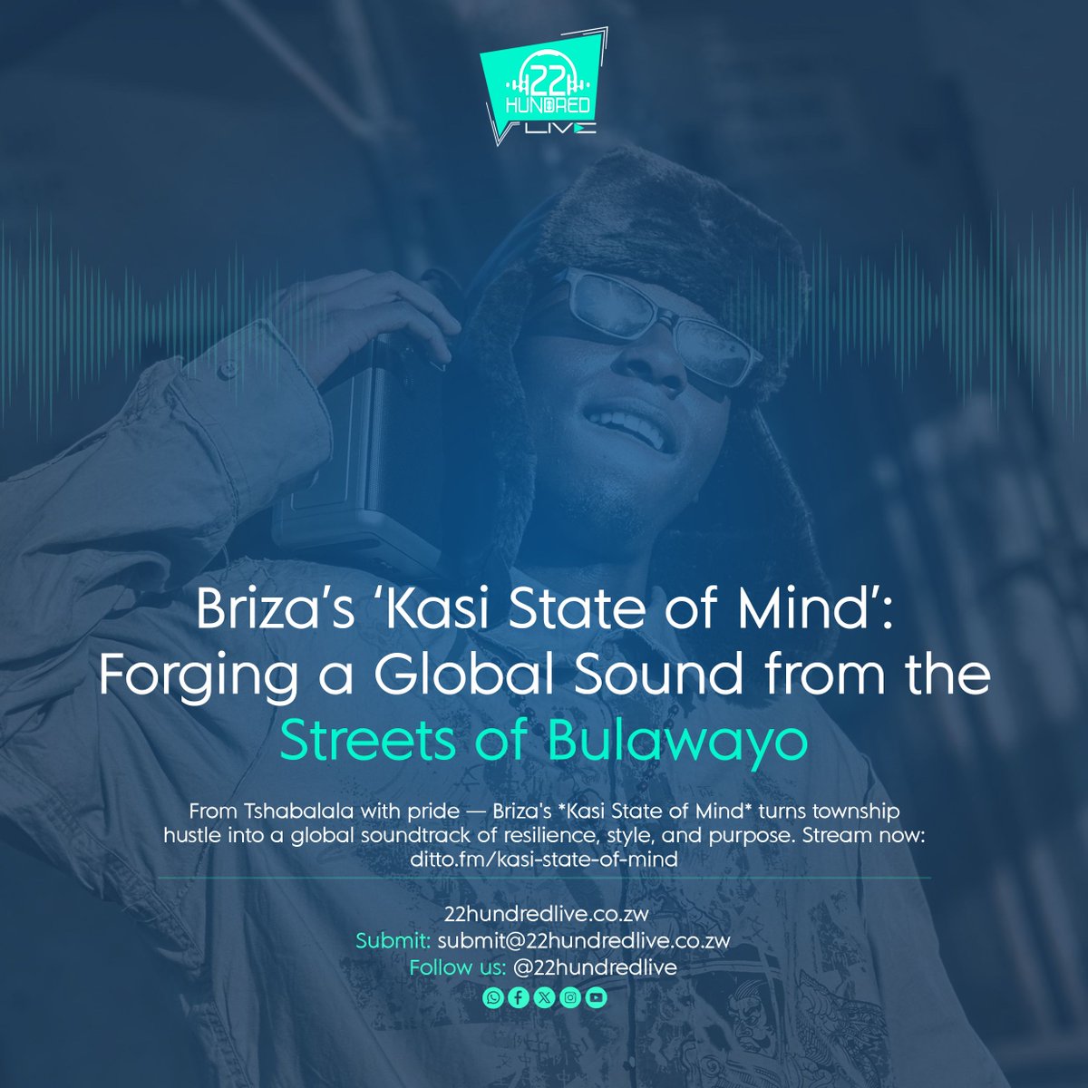 22hundredlive's tweet photo. From Tshabalala with pride: Briza's Kasi State of Mind turns township hustle into a global soundtrack of resilience, style, and purpose.#2200live
📌 https://t.co/G9GOiYXw2K https://t.co/Qa0KjUwUjM