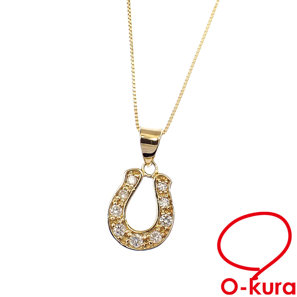✨販売中✨ K18YG ダイヤモンド ネックレス 1.7g O-kuraOnlineでのご