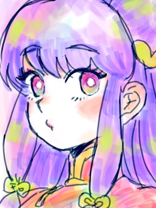 久々に指で落書き。