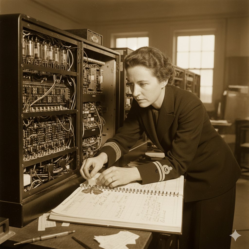 ScottAnton28829's tweet image. Fun fact: The first &quot;computer bug&quot; was a real moth stuck in Harvard&apos;s Mark II in 1947! Grace Hopper taped it in the logbook. 🐛🖥️

Proof bugs have always haunted us. What&apos;s your craziest coding story? #ComputerScience #ProgrammingHistory