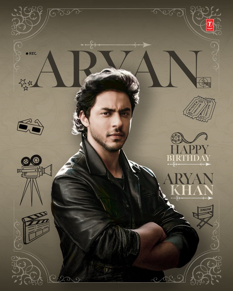 The name that doesn’t need a spotlight — Happy Birthday, <a href="/aryankhan_/">Aryan Khan</a> !

#TSeries #HappyBirthdayAryanKhan