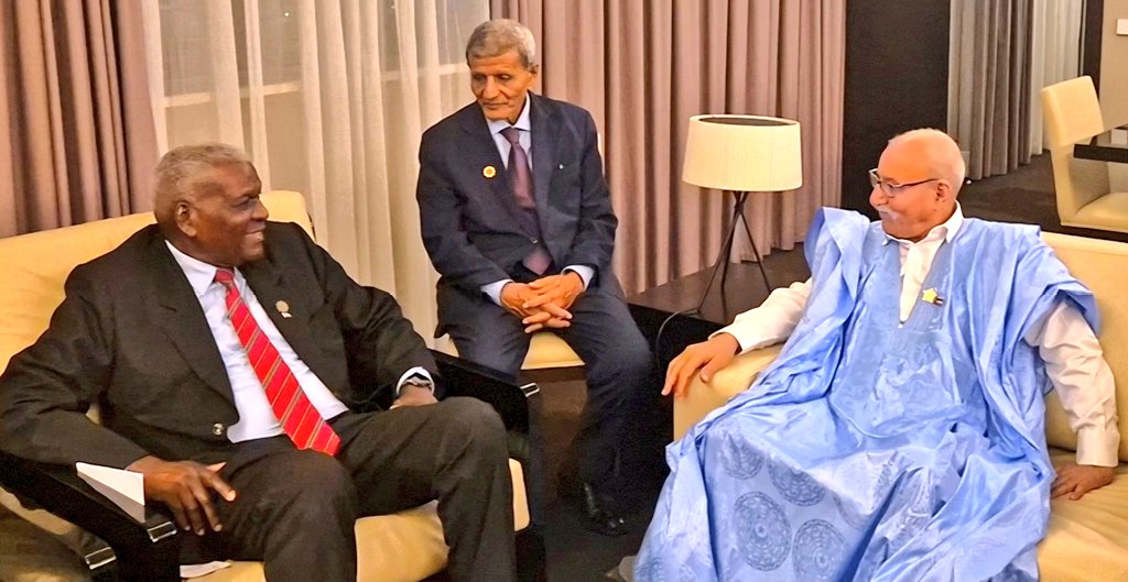 Esteban Lazo intercambió con Brahim Ghali, presidente de la República Árabe Saharaui Democrática (RASD)🇪🇭 y secretario general del Frente Polisario; en el que ratificó la solidaridad con el pueblo saharaui.