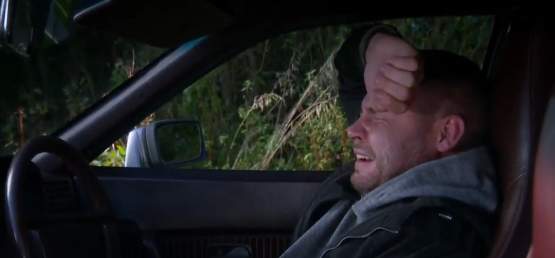 sugdenhighway's tweet image. robert being so protective over the picture of him and aaron