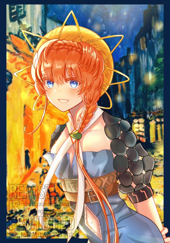 少し遅いかもしれませんが、
ゴッホちゃん5周年みたいなので、前に一度描いたゴッホちゃん置いておきます...🌻