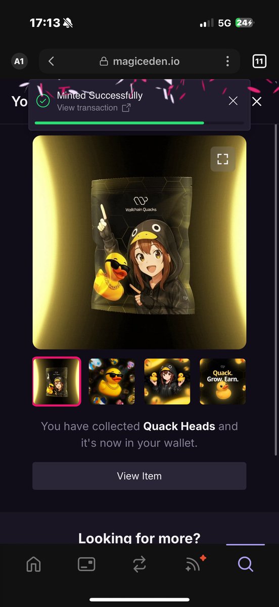 Yesterday’s recap

We minted out  <a href="/wallchain/">Wallchain Quacks</a> at 2.5 SOL  mint price 
Floor price is above mint (4.5 sol )

Saw people saying 2.5 SOL mint price was high that’s just burger money  here 

Solana is healing 😇