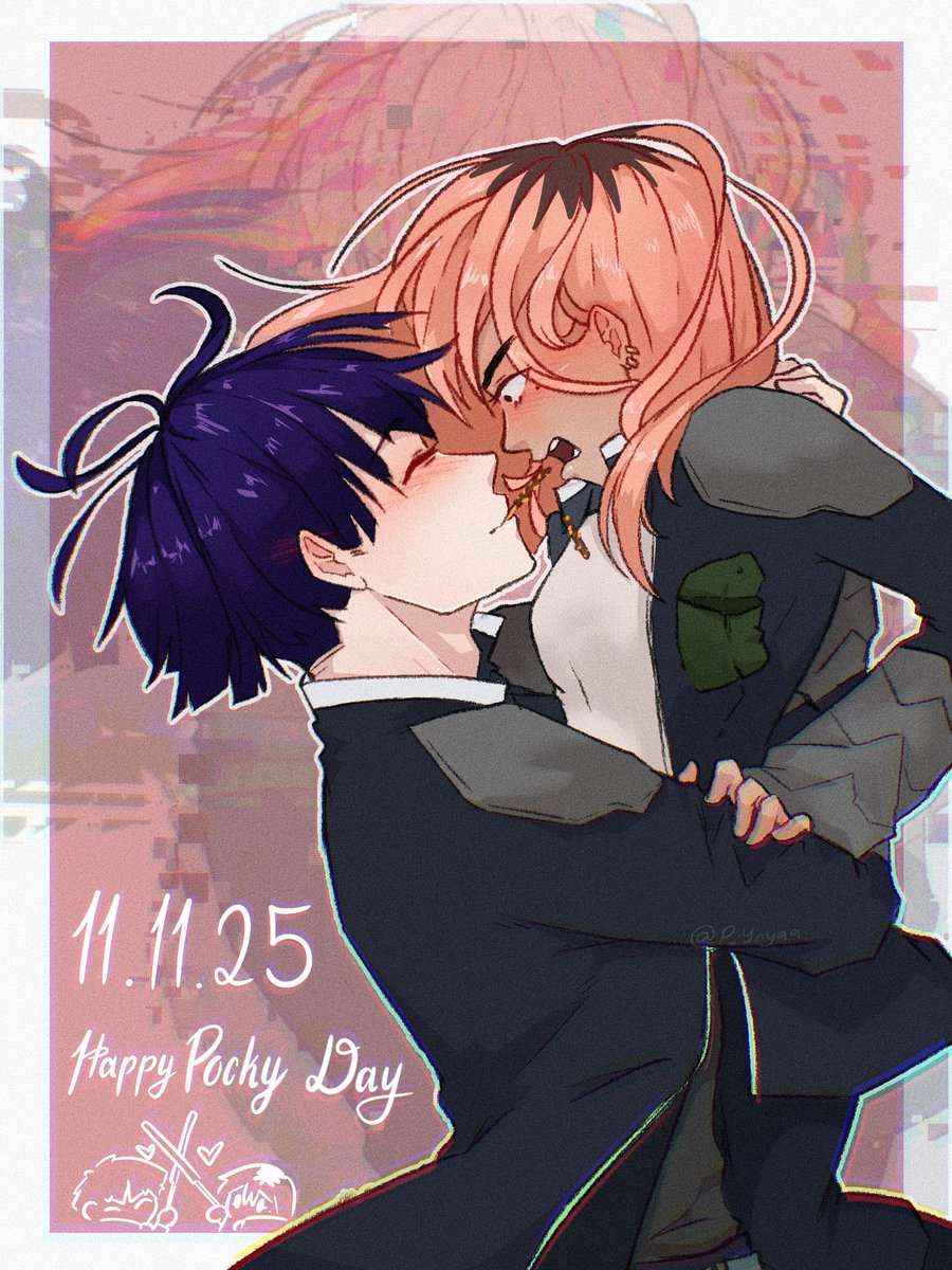 Ynyaa__'s tweet photo. Pocky day art 💕

#ocxcanon #KaijuNo8 #pockyday #yumetwt #hoshiyna https://t.co/12DwiME3lm