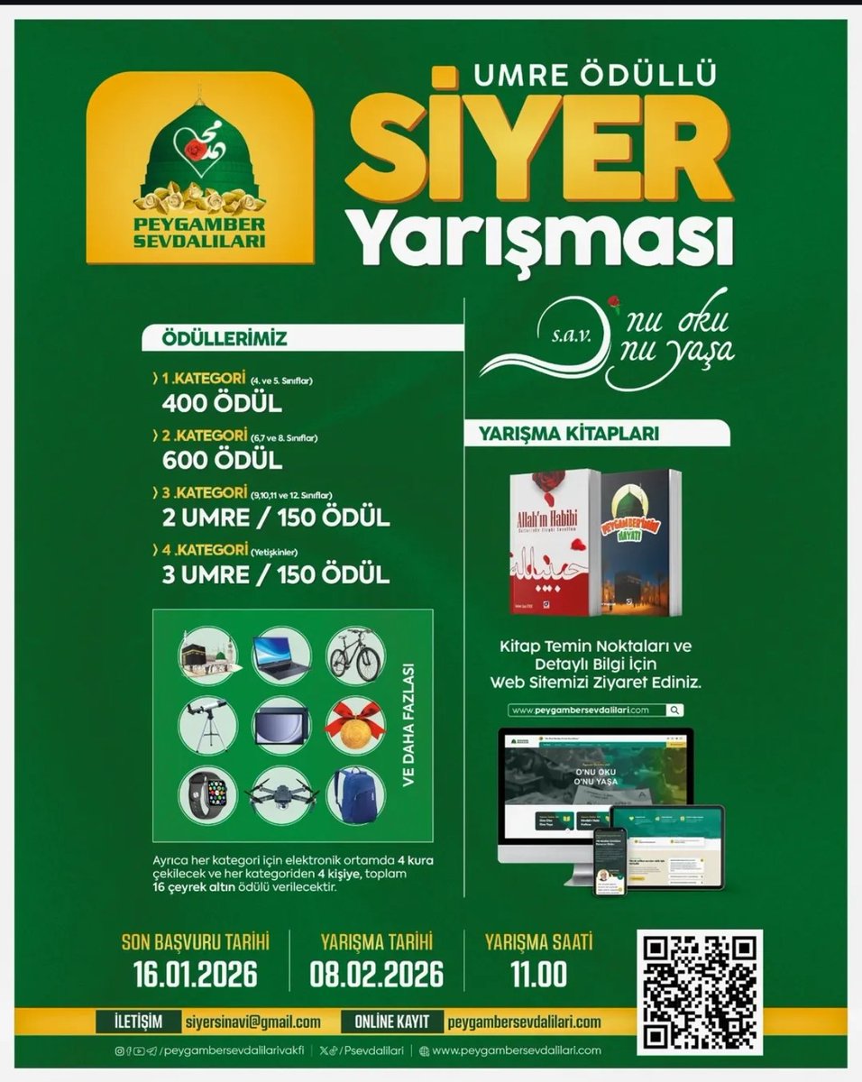 Bu yıl da Efendimizi (s.a.v) tanımak için bir adım daha 💫

#OnuOkuOnuYaşa #SiyerYarışması