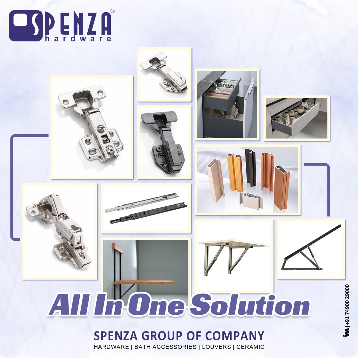 clue_hardware's tweet image. Explore Our Wide Range : l.sanitaryclue.in/WcixtX 

&quot;Looking for a complete solution for your hardware, bath accessories, louvers, and ceramic need

📞 +91 74900 29000

#SpenzaHardware #AllInOneSolution #Hardware #BathAccessories #Louvers #Ceramic #HomeImprovement