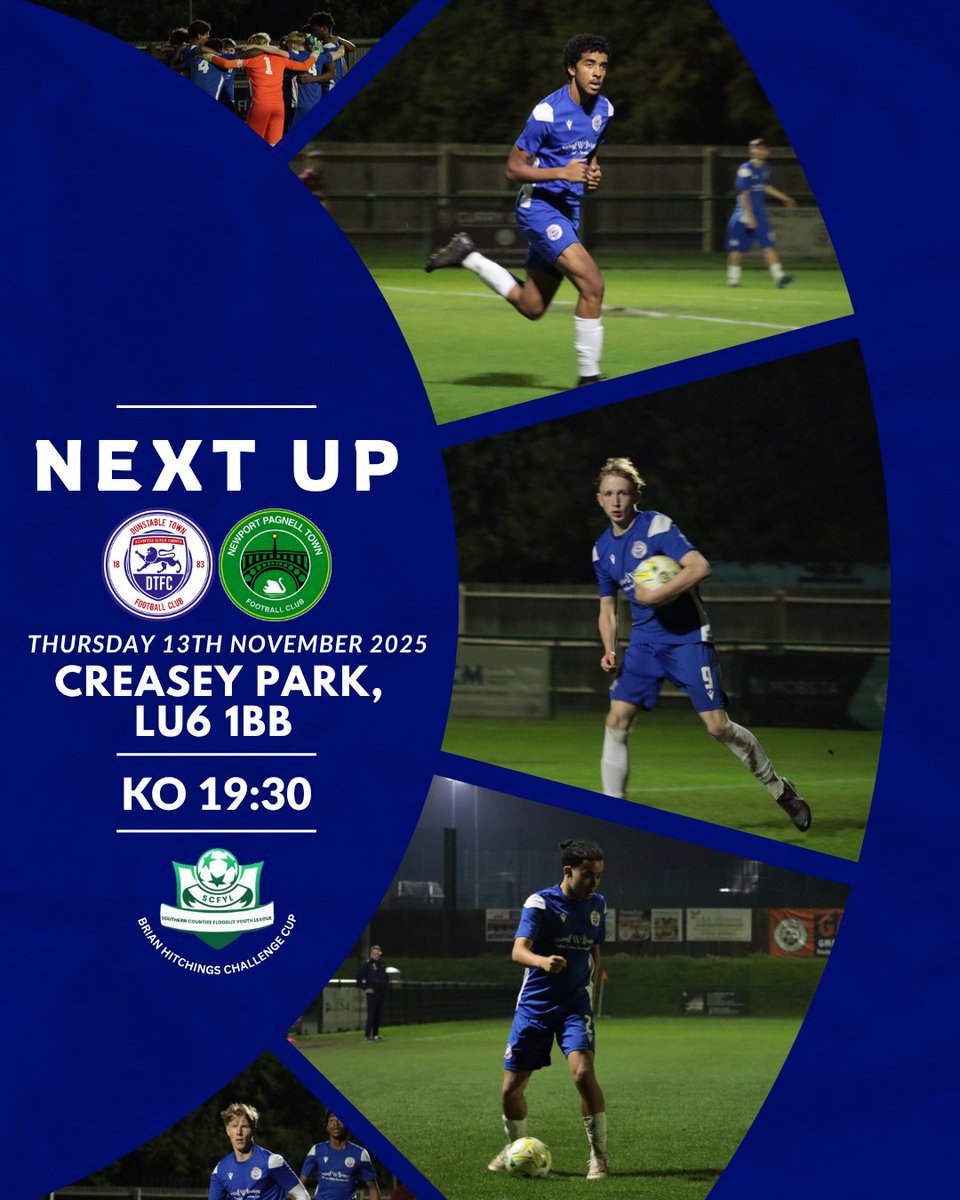 📆 NEXT U18’S MATCH | The U18’s team play Newport Pagnell Tommorow night in the Brian Hitchings Challenge Cup. Get down to Creasey Park and get behind the young blues. 

🎟️ Adults £5, Cons £3 and U18 £1.
🤝 Gold &amp; Platinum Owners FREE
🏟️ Creasey Park, LU6 1BB

🖼️-<a href="/GLphotography14/">George Lewington</a>