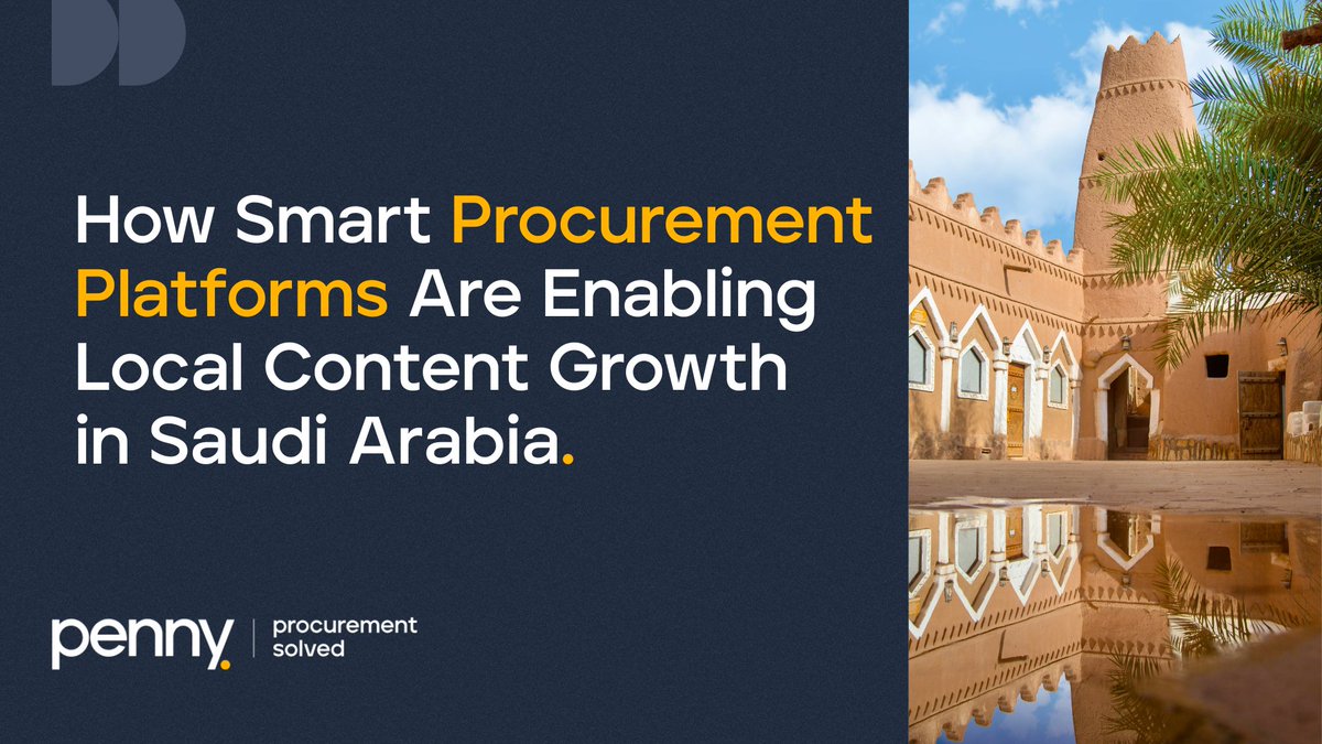 What if every riyal spent in procurement helped build Saudi Arabia’s industrial future and not just meet compliance targets?

Read the full blog: eu1.hubs.ly/H0pxL3H0