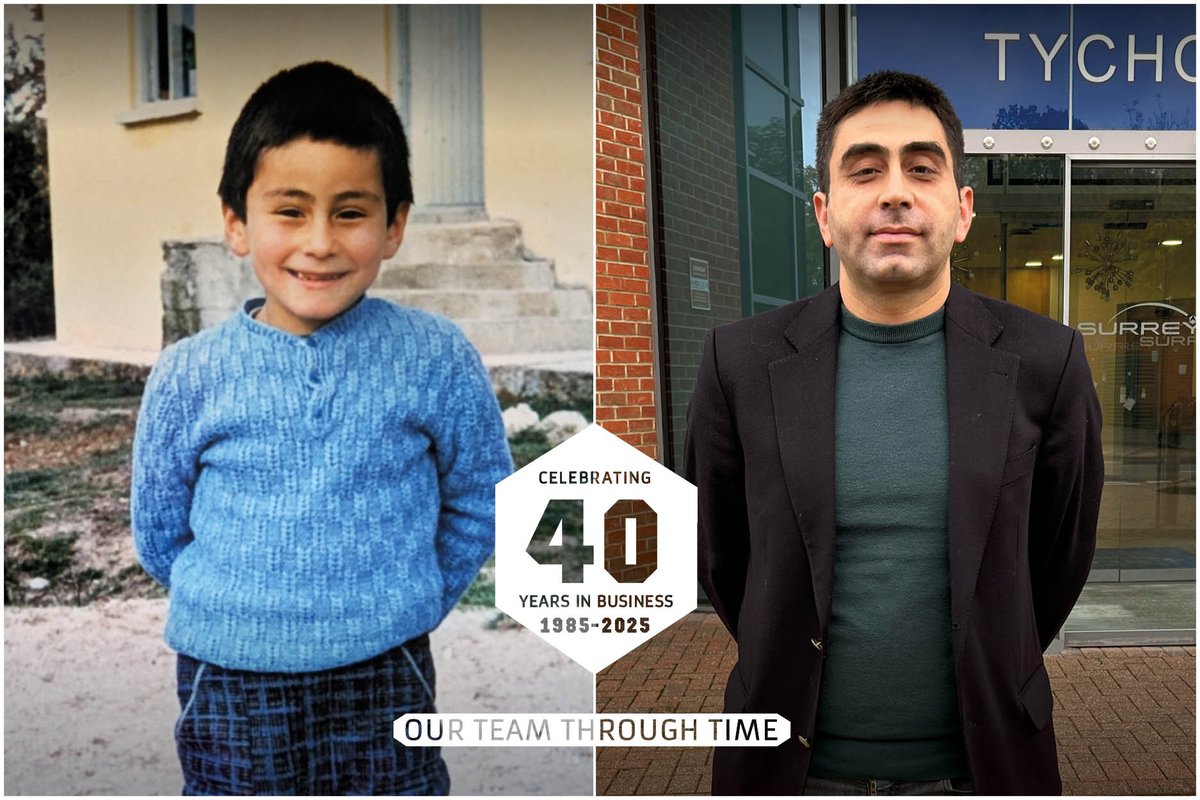 SurreySat's tweet photo. Check out SSTL's Head of Electrical Engineering.. Hasan Özkaya.. pictured both today, and back in 1985 when SSTL was formed. https://t.co/weCuZnrDbP