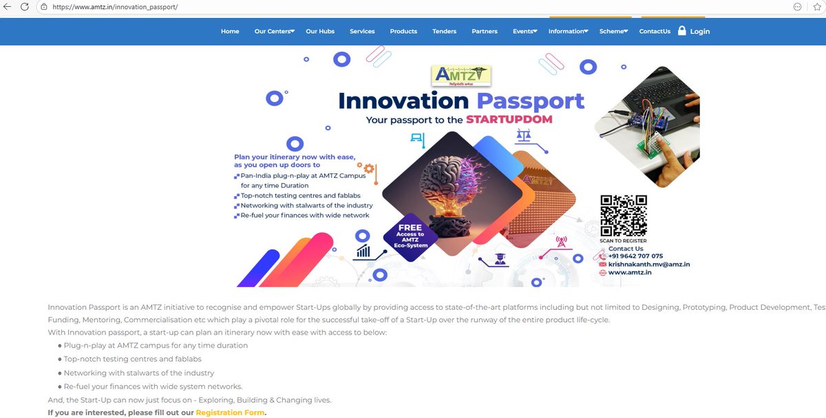 #AMTZ Innovation Passport could be the ideal launch pad for your startup to not only get started but accelerate towards reaching the goals. #Visakhapatnam #vizag