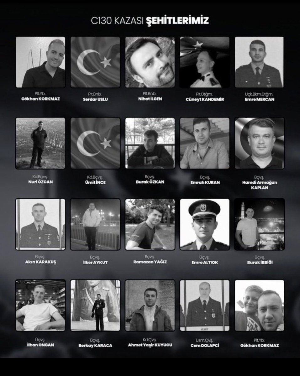 Çok üzgünüm… 

Pırıl gençler, pırıl pırıl kahramanlar. 

Allah rahmet eylesin, mekanları cennet olsun. Ailelerine sabır diliyorum. 

Milletimizin başı sağ olsun. 

#şehidinvartürkiye