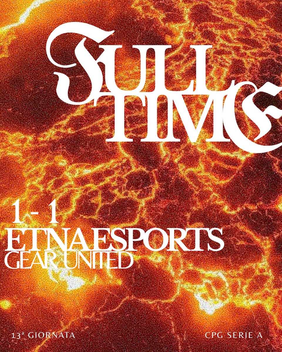 etnaesports's tweet photo. FULL TIME 11 NOVEMBRE:

🏆| @CPGItaly 
🆚| @gearunited 
🟰| 1-1

⚽️ @LionGigi_ 👟 #Gio10Cumella

🏆| @VPGItaly 
🆚| @RealLions_ 
✅| 1-0

⚽️ @LionGigi_ 👟 @BSG_Omarplayer https://t.co/pA6CDO6VxL