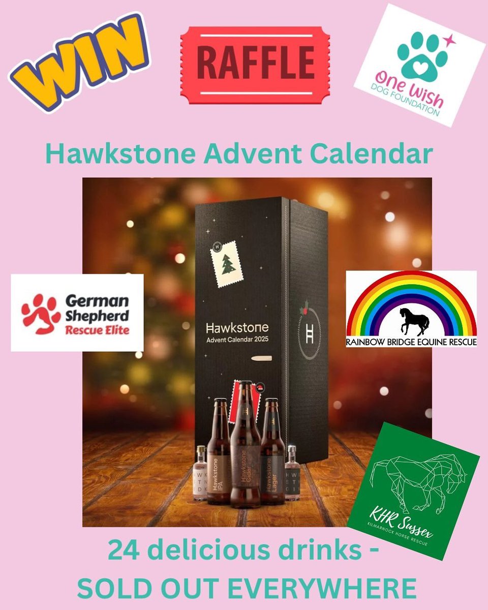 🎁🍺 THE ULTIMATE HAWKSTONE RAFFLE IS HERE! 🍺🎁

🔥 WIN Jeremy Clarkson’s SOLD OUT HAWKSTONE ADVENT CALENDAR! 🔥

Yes — it’s completely gone everywhere else, but we’ve got one!

Behind each of the 25 doors you’ll find a mix of award-winning lagers and ciders, mini bottles of gin