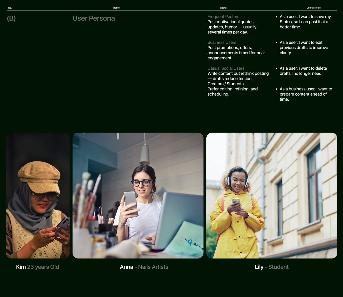 katadevdesign's tweet photo. Glad to share my case study on a feature I designed for WhatsApp. #StatusDraft 

As a WhatsApp user, sometimes I wish I had a feature in WhatsApp like X that allows me to save my content in a draft.

This helps and gives me enough time to post and refine my content as I see fit. https://t.co/sZttoXs0cO