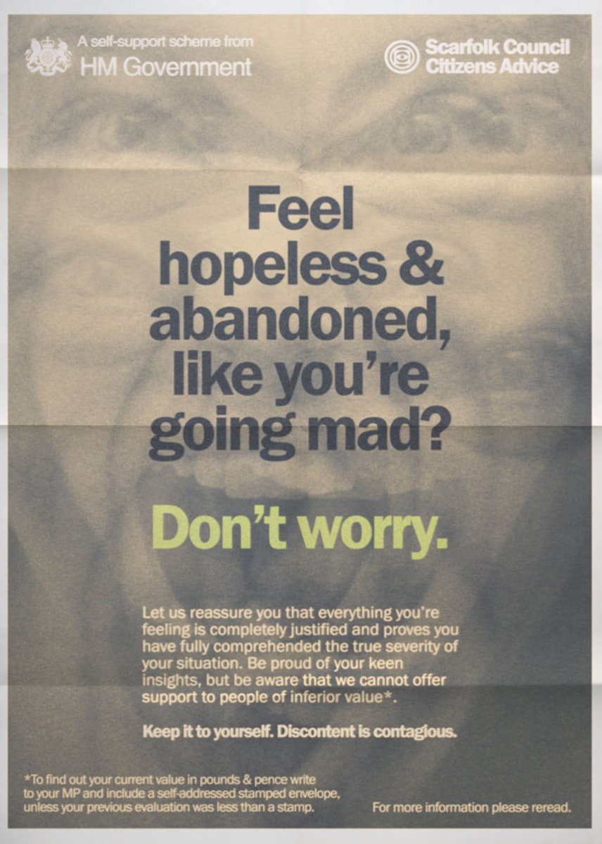 journalismtips's tweet image. What current council would you apply this @Scarfolk poster to?