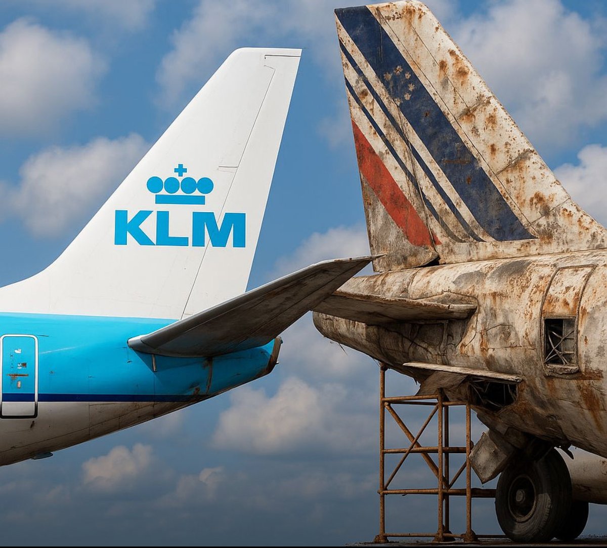 Wie houdt wie voor de gek?

#omgekeerdewereld

Toen ik onlangs van Krakau naar Amsterdam vloog, werd ik door het grondpersoneel in Krakau vriendelijk en duidelijk verbeterd toen ik vroeg of dit de KLM-incheckbalie was.

“Now it is Air France,” zei ze me. Dat gaat snel, dacht ik.