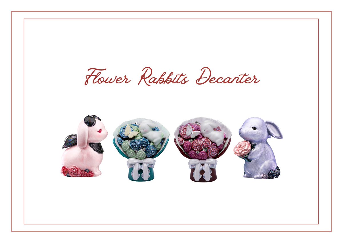 Flower Rabbits Decanter フラワーラビッツデキャンタ (@frd0907