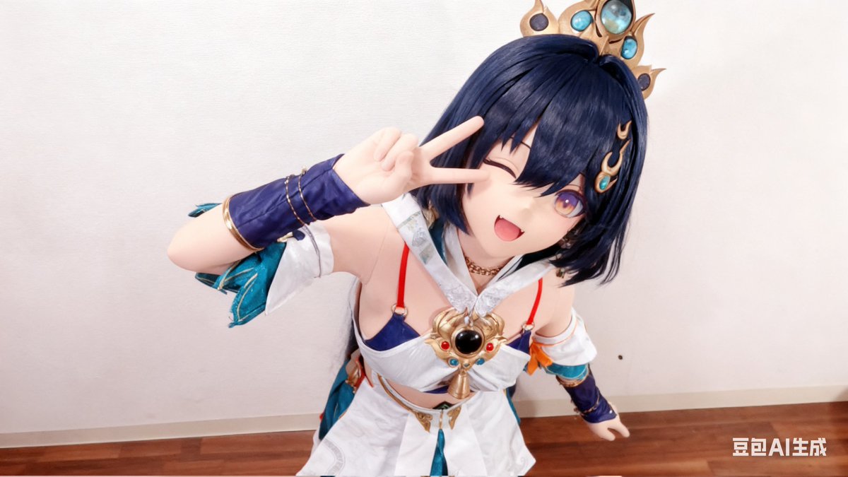 kaijuuchika's tweet photo. ai生成��，超级自然的一张，喜欢裁掉水印感觉能假装替换脸。 https://t.co/Axn5xYdpqJ