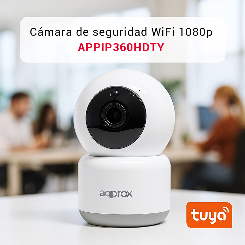 Approx_Iberia's tweet image. Protege lo que más importa, estés donde estés. 📷

La cámara de seguridad Wi-Fi APPIP360HDTY de Approx ofrece vigilancia en Full HD 1080p, ideal para tu hogar o negocio.

Descúbrelo aquí:
approx.es/go/app

#APPROX #APPIP360HDTY #CámaraDeSeguridad #Seguridad #SmartHome