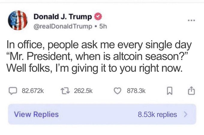 ArunOnchain's tweet photo. Is this true? Did @realDonaldTrump say this?

#Trump https://t.co/LEy4HeFT85