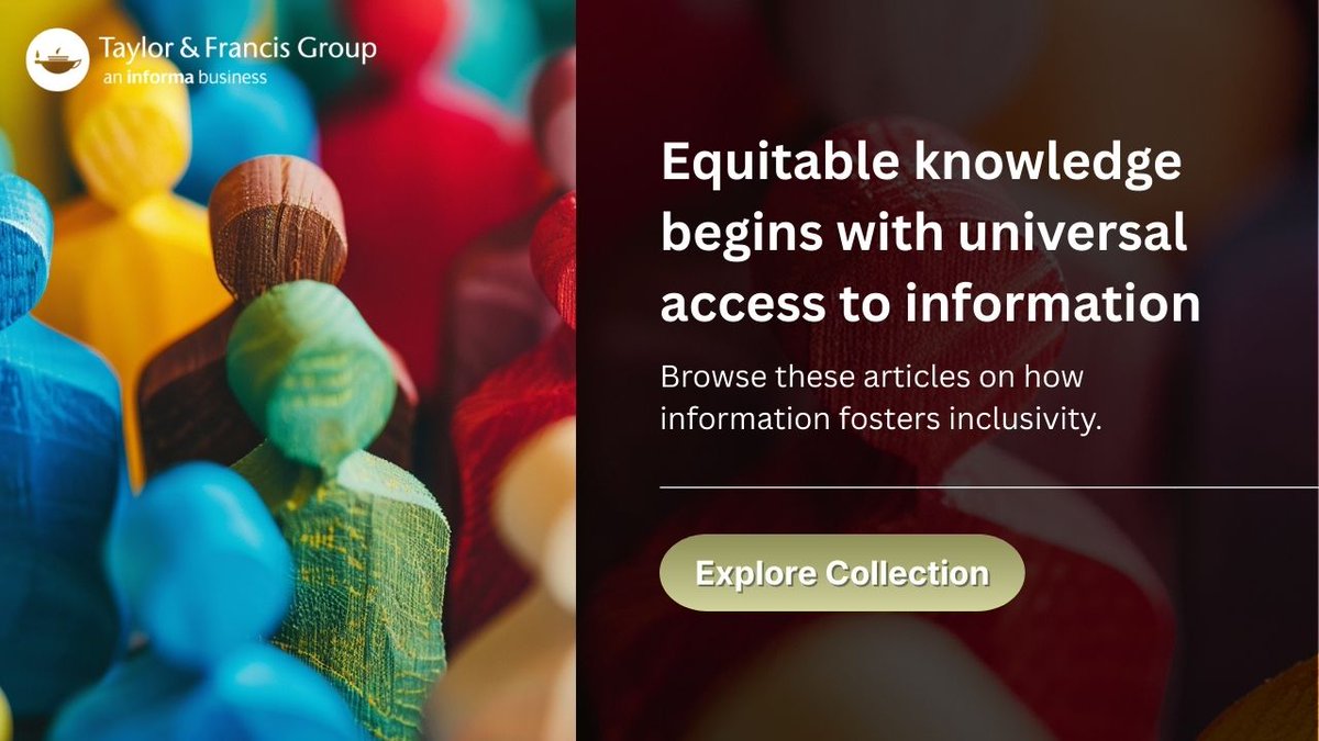 tandfonline's tweet image. Inclusive access to information strengthens our understanding of culture, heritage, and identity.

Access our free-to-access collection on various article reads: spr.ly/6014739qC

#Diversity #FreeAccess
