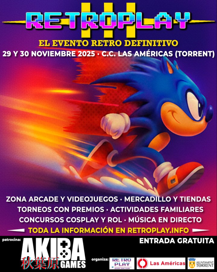 En poco más de dos semanitas tendrá lugar en Valencia Retroplay, y allí que estará el CAAD con su tenderete, defendido nada menos que por nuestro querido Daniel Revenga (<a href="/DaReInt/">𝓓𝓪𝓷𝓲𝓮𝓵</a>). Ojo, que sólo podrá estar el día 29,  ¡no te lo pierdas! ¡Y gracias a <a href="/Retroplayinfo/">Retroplay</a> por el apoyo!