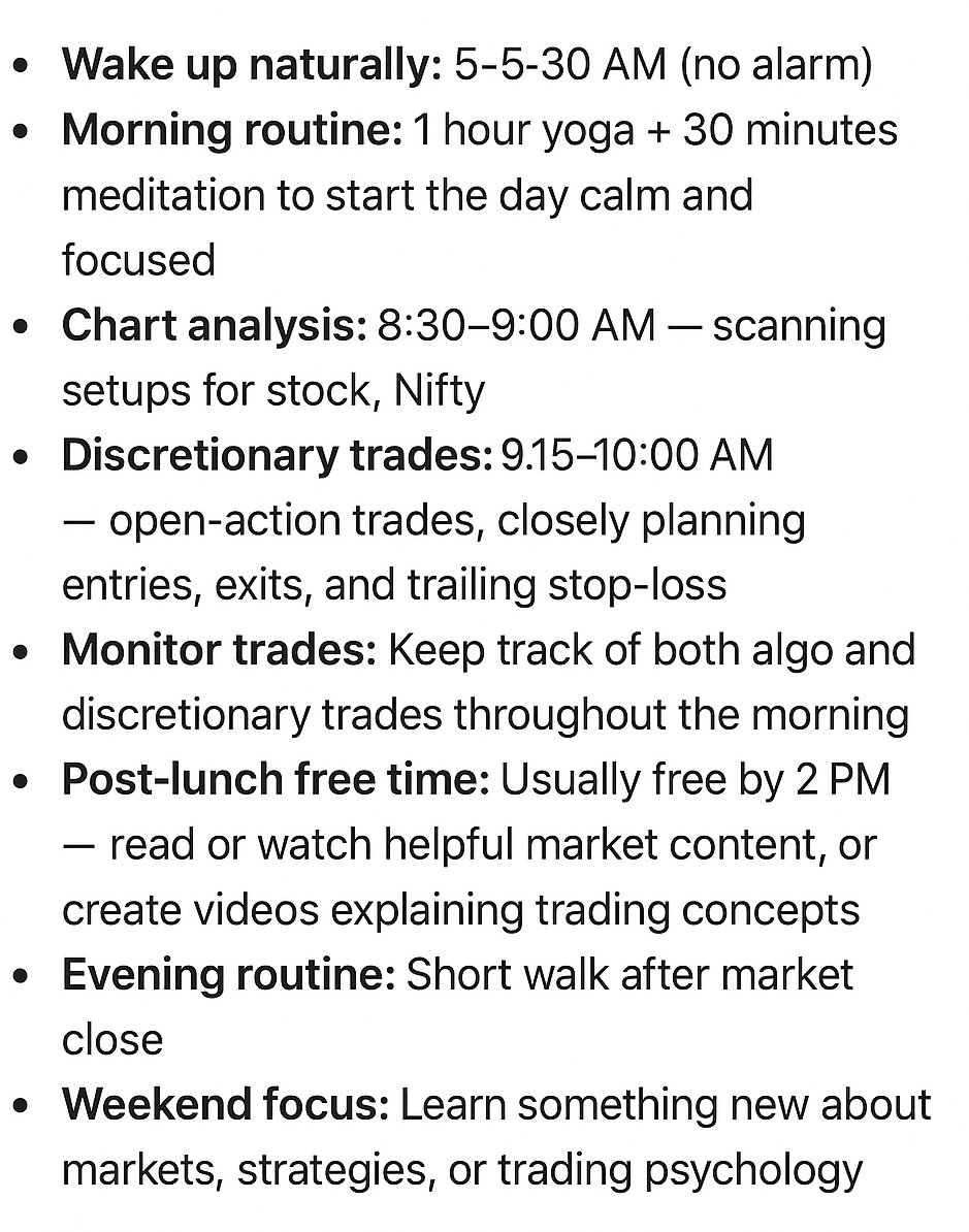 InvinsiBuli6's tweet image. My Full-Time Trading Routine