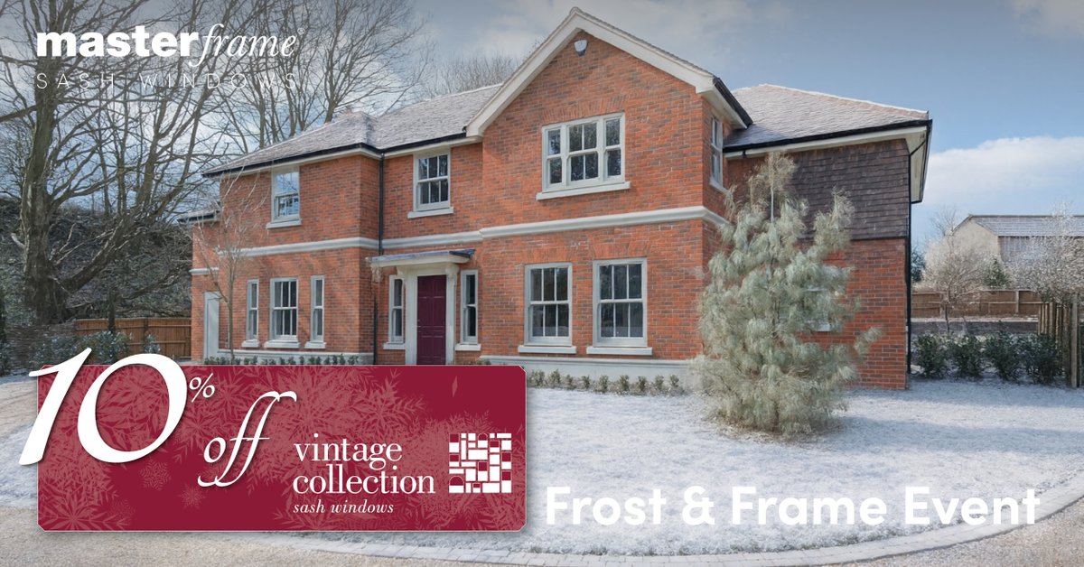 MasterframeSash's tweet image. ❄️10% off Vintage Collection!❄️
Classic design, authentic detailing, and modern performance - now with 10% off during our Winter Frost &amp;amp; Frame Event.
Offer available until 23 Dec 2025.
zurl.co/NEnJh
#MasterframeWindows #SashWindows #FrostAndFrame #WinterOffer