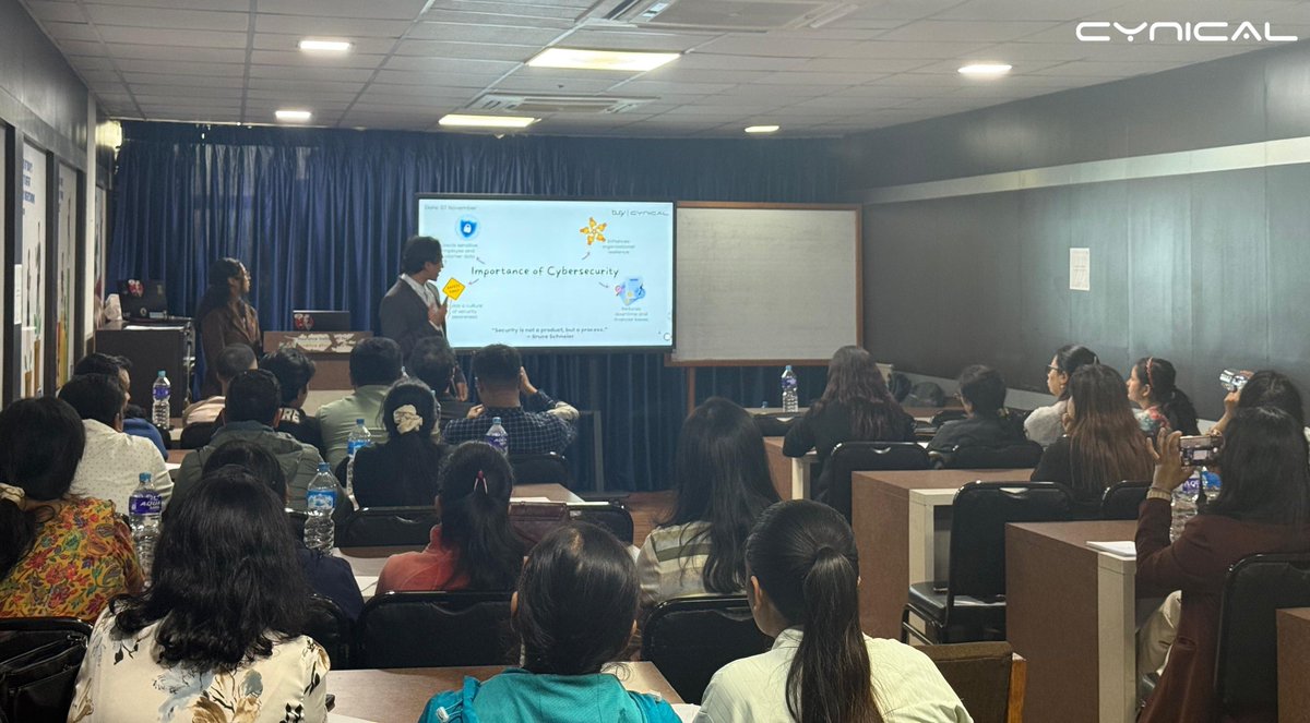 cynical_sec's tweet image. We recently conducted a Cybersecurity Awareness Training at Siddhartha Premier Insurance Ltd. helping their team understand cyber threats, phishing, and safe online practices.

Let’s build cyber-ready teams together!
📞 +977 9820733849

#CyberSecurityAwarenessTraining