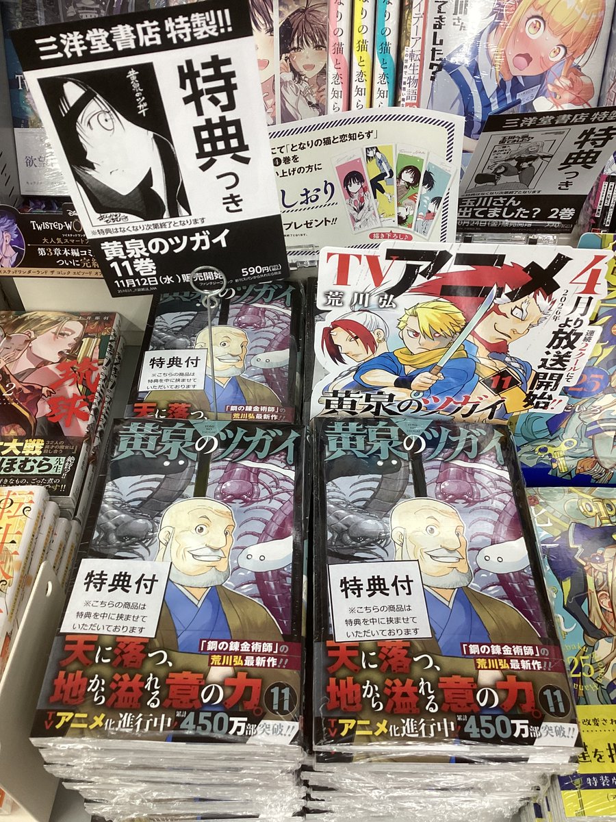 黄泉のツガイ」11巻が発売です✨ 来年4月からアニメ放送開始の人気作