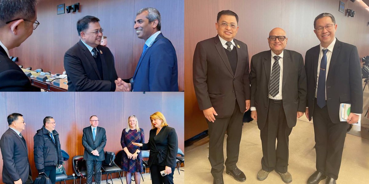 StateauditThai's tweet image. 🌍 11 Nov 2025 | Geneva — AG Monthien Charoenphon @berm_SAO , Chair of INTOSAI WGEA, joined the UNCTAD–IDI meeting on Auditing &amp;amp; Assurance of Sustainability Reporting. 🇹🇭 Dr. Suthi Suntharanurak shared Thailand’s Audit Lab &amp;amp; Constructive Audit Approach. #INTOSAI #WGEA #UNCTAD