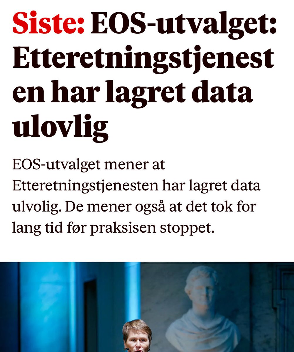utbytteprinsen's tweet photo. Tok ikke lang tid fra "tilrettelagt innhenting" ble innført før E-tjenesten brøt reglene og lagret data de ikke har hjemmel til å lagre 🤷♂️
Og folk skjønner fortsatt ikke hvorfor jeg har en sunn skepsis til #statlig #overvåkning 👀 https://t.co/Srq0QOWJ2m